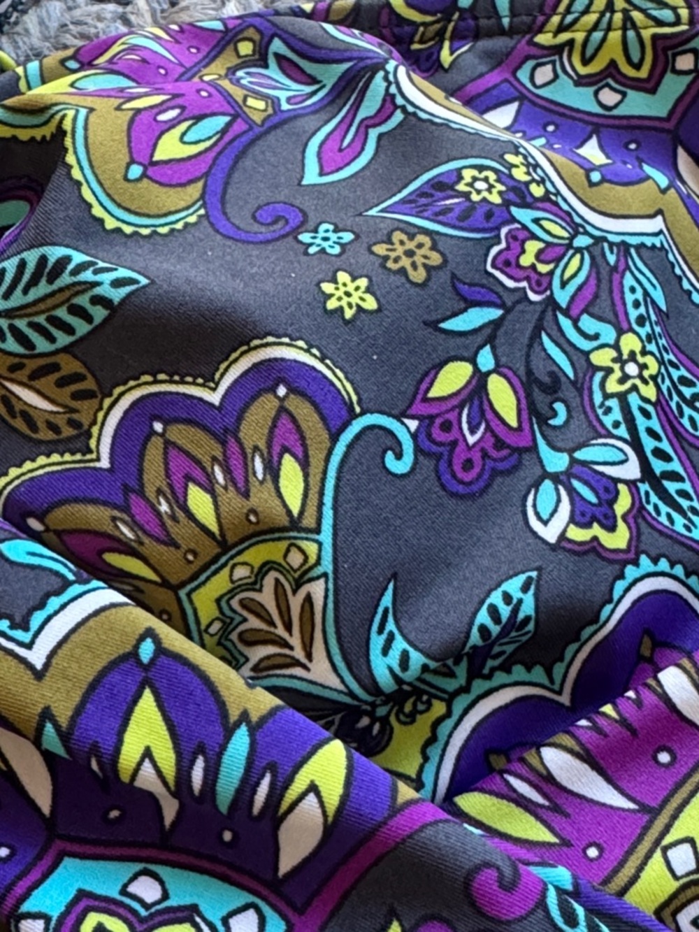 Athleta Floral Paisley Multi-Color Bikini Top - Picture 2 of 8